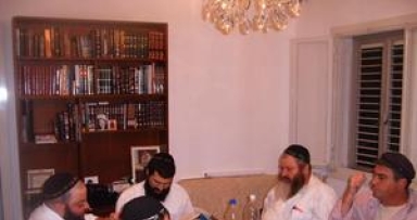 שיעור דבר מלכות וחנוכת הבית בחיפה
