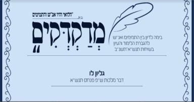 גליון מדקדקים על דבר מלכות פנחס • להורדה