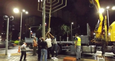 חנוכיות יוצבו בעיר לכבוד חנוכה 