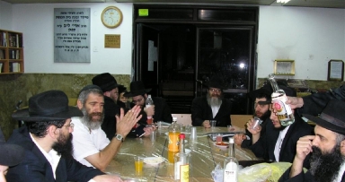 התוועדות רבתי בבית הכנסת היכל לוי יצחק צפת