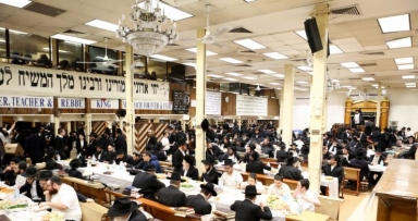 התוועדות כ"ב שבט המרכזית בבית משיח 770 