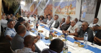 התוועדות לחג הסוכות לתושבי רמלה 