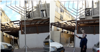 חידוש השנה: חנוכיה בגובה 4.5 מטר