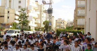 כינוס ילדים בנתניה לרגל המצב