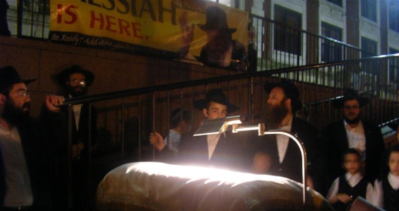 קידוש לבנה עם הרבי שליט"א מלך המשיח