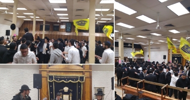 ​נפתחו ריקודי חודש אדר בבית משיח