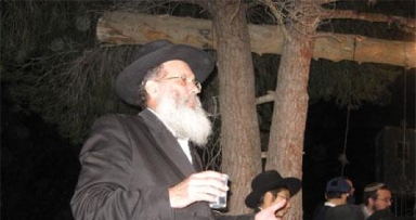 התוועדות חסידית בישוב המתחדש חומש