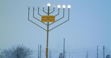 חנוכיית חב"ד בפראג